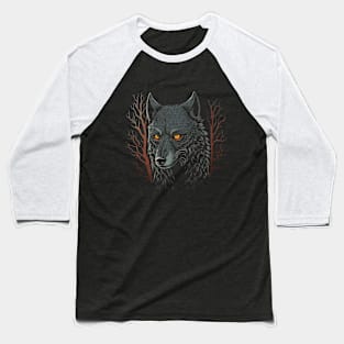 Night wolf Baseball T-Shirt